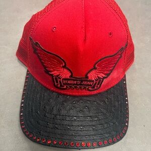 Unique Robin’s jean Red and Black trending Mesh Cap